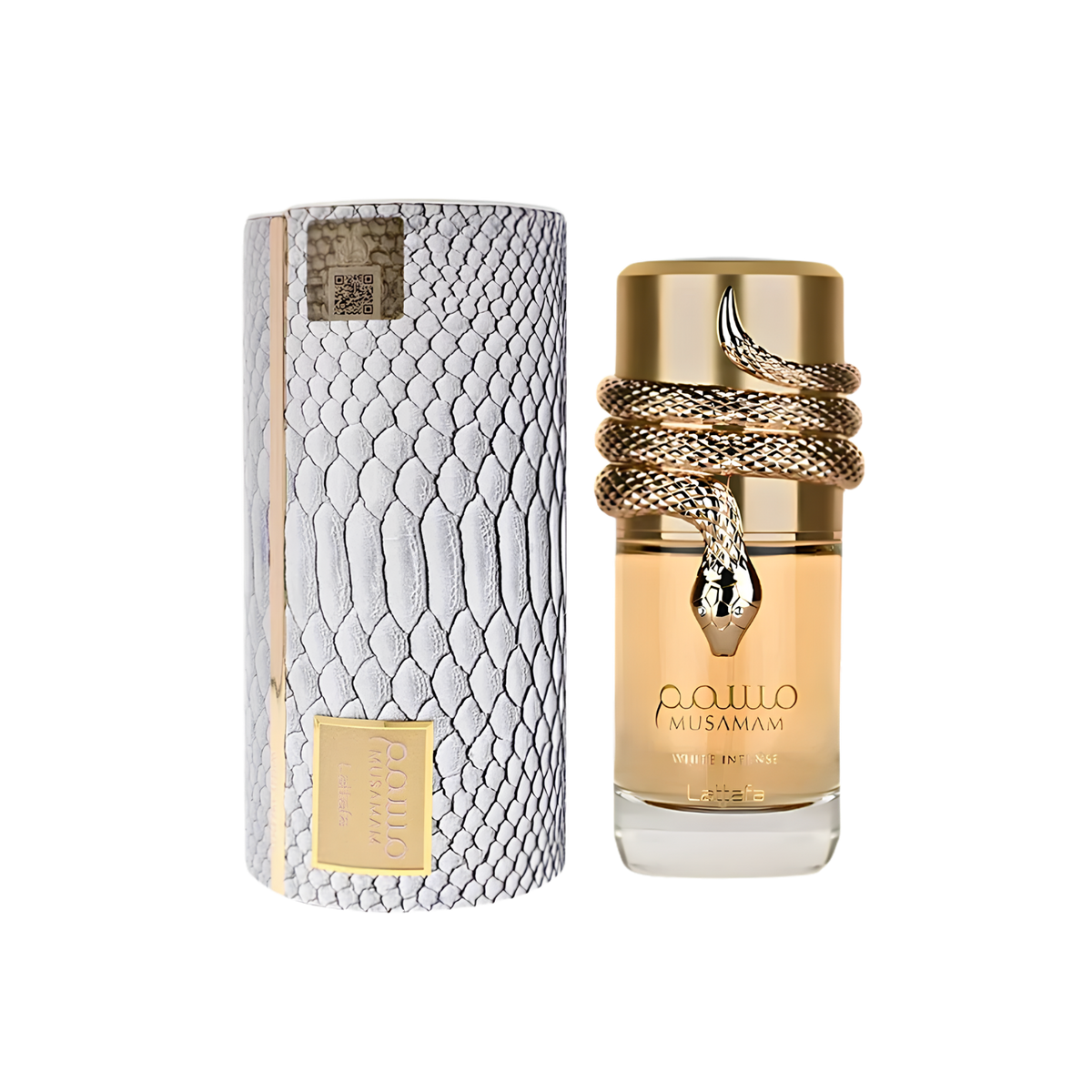 Lattafa Musamam White Intense Eau De Parfum – 100ml | Premium Luxury Unisex Woody Amber Floral Fragrance | Zesty Bergamot, Fresh Spices, Ylang-Ylang, Coconut, Creamy Sandalwood & Ambergris Long-Lasting Perfume