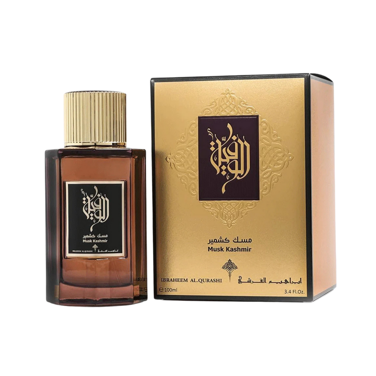 Ibrahim Al Qurashi IBRAQ Perfumes إبراق Musk Kashmir Eau De Parfum – 100ml | Unisex | Sparkling Bergamot, Velvet White Flowers & Radiant Kashmir Musk Luxury Signature Scent