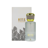 Ahmed Al Maghribi Musk Ahmed Eau De Parfum – 50ml | Unisex Luxury Signature White Musk | Fresh Citrus Accords, Romantic Rose & Jasmine, Powdery Amber & Sandalwood Long-Lasting Fresh Clean Scent