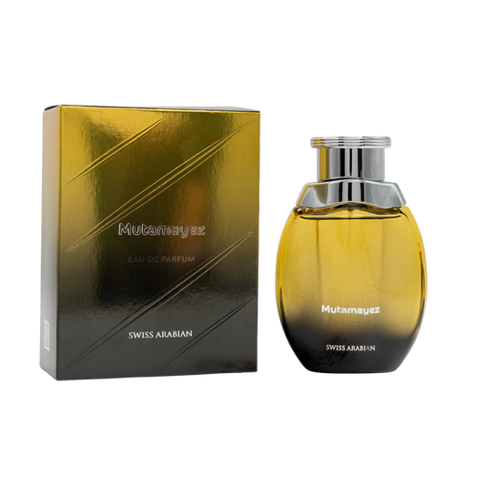 Swiss Arabian Mutamayez Eau De Parfum – 100ml | for Men | Sparkling Orange, Spicy Cardamom & Radiant Cambodian Oud Luxury Signature Scent