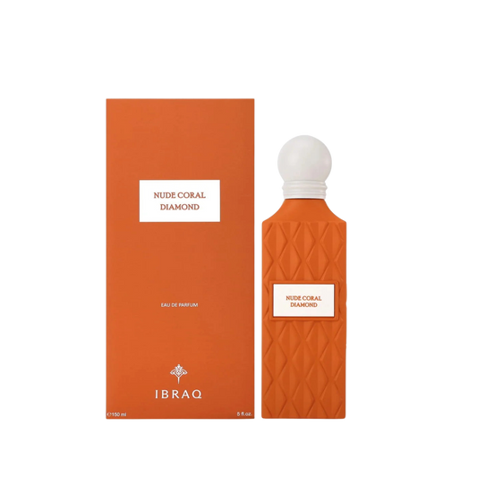 Ibrahim Al Qurashi IBRAQ Perfumes إبراق Nude Coral Diamond Eau De Parfum – 150ml | Unisex | Sparkling Red Berries, Velvet Creamy Jasmine & Radiant Rich White Musk Luxury Diamond Series Signature Scent