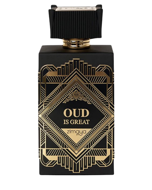 Zimaya Oud Is Great Eau De Parfum – 100ml | Bold Saffron, Spicy Nutmeg & Royal Agarwood Luxury Signature Scent