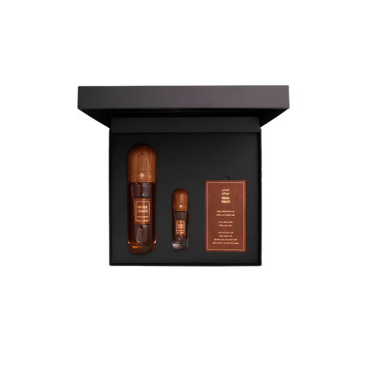 Ibrahim Al Qurashi IBRAQ Perfumes إبراق Vintage Tobacco Extrait De Parfum – 100ml | Unisex | Deep Warm Spices, Rich Aged Tobacco & Concentrated Amberwood Luxury Signature Scent Powerhouse