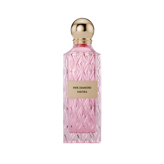 Ibrahim Al Qurashi IBRAQ Perfumes إبراق Pink Diamond Sakura Eau De Parfum – 150ml | For Women | Sparkling Mandarin & Peony, Velvet Cherry Blossom & Radiant Rich White Musk Luxury Diamond Series Signature Scent