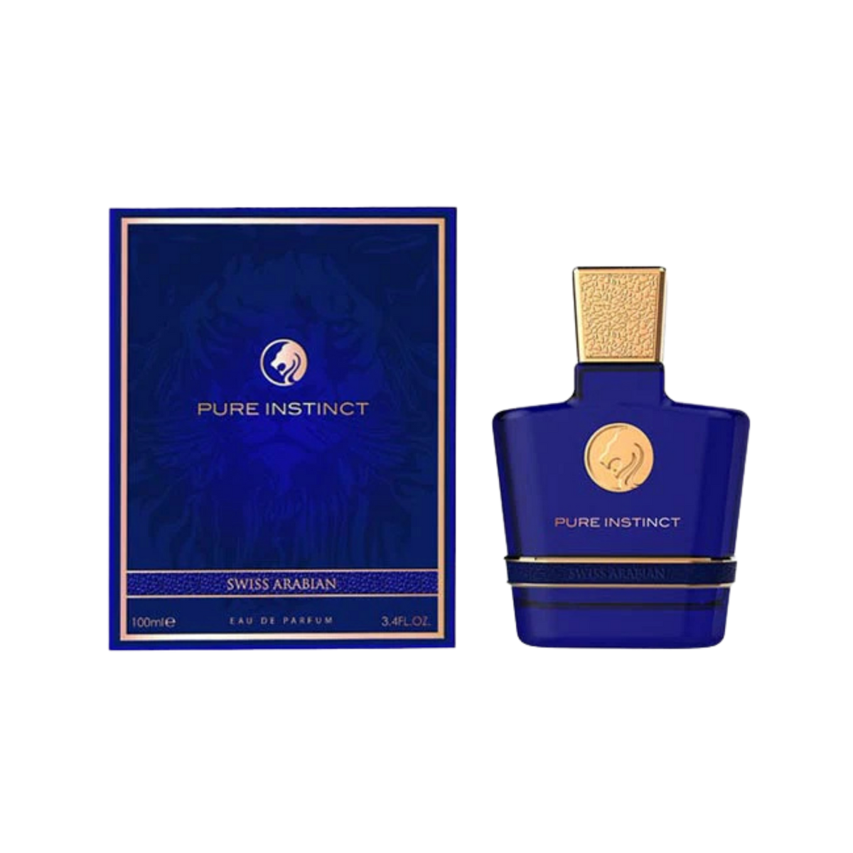 Swiss Arabian Pure Instinct Eau De Parfum – 100ml | for Men | Sparkling Grapefruit, Velvet Rosemary & Radiant Leather Luxury Signature Scent