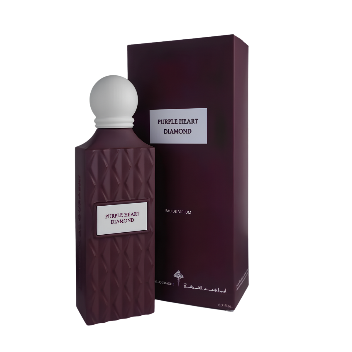 Ibrahim Al Qurashi IBRAQ Perfumes إبراق Purple Heart Diamond Eau De Parfum – 150ml | Unisex | Sparkling Exotic Fruits, Velvet Powdery Orchid & Radiant Rich Amber Oud Luxury Diamond Series Signature Scent
