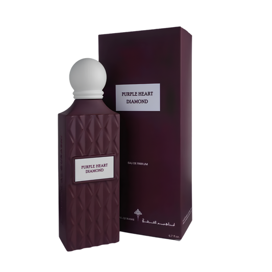 Ibrahim Al Qurashi IBRAQ Perfumes إبراق Purple Heart Diamond Eau De Parfum – 150ml | Unisex | Sparkling Exotic Fruits, Velvet Powdery Orchid & Radiant Rich Amber Oud Luxury Diamond Series Signature Scent
