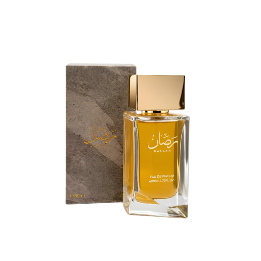 Ahmed Al Maghribi Rasaan Eau De Parfum – 100ml | Premium Unisex Occidental Fragrance | Vibrant Tropical Fruits, Rich Sweet Praline, Delicate Rose, Warm Golden Amber & Powdery White Musk Long-Lasting Elegant Scent