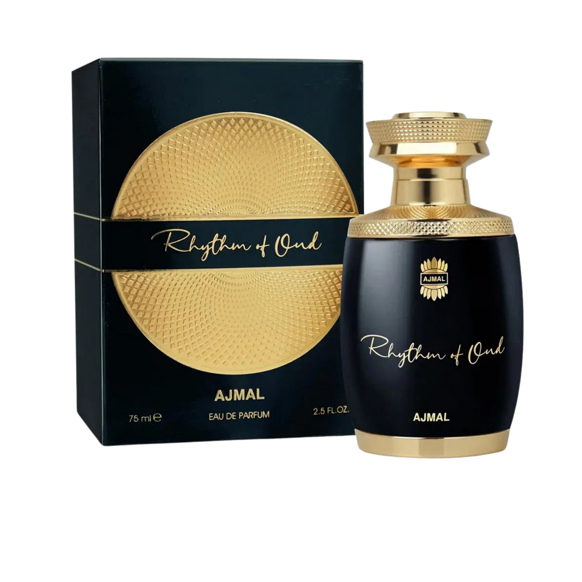Ajmal Rhythm of Oud Eau De Parfum – 75ml | Premium Luxury Unisex Woody Spicy Fragrance | Warm Cardamom, Exotic Nutmeg, Elegant Jasmine, Rare Agarwood (Oud) & Deep Liquid Amber Long-Lasting Scent