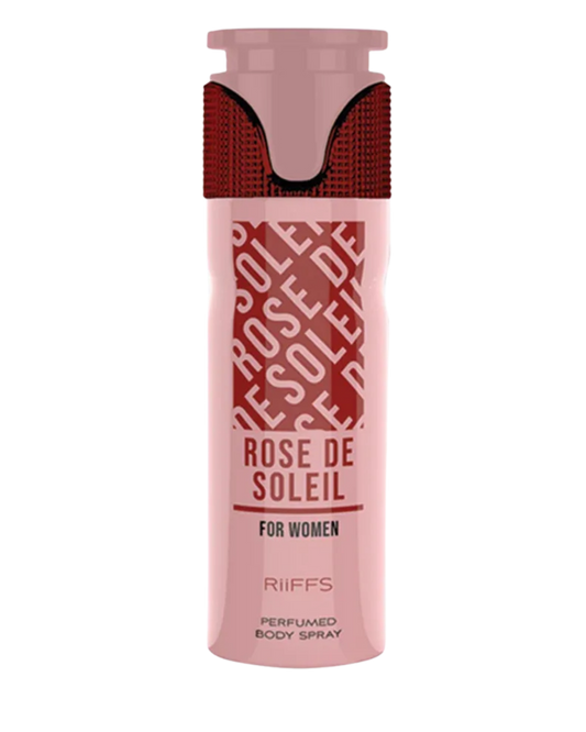 Riiffs Rose De Soleil Perfumed Deodorant for Women – 200ml | Long-Lasting Honeyed Floral & Solar Citrus Body Spray