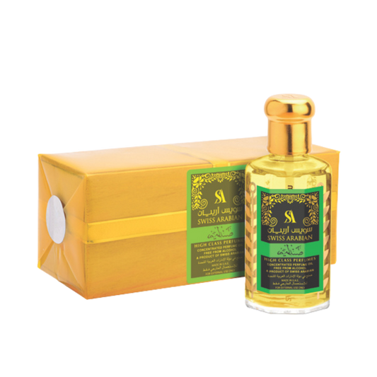 Swiss Arabian Sandalia Concentrated Perfume Oil – 95ml | for Men & Women | Sparkling Bergamot, Velvet Sandalwood & Radiant Amber Luxury Arabian Scent (Alcohol-Free)
