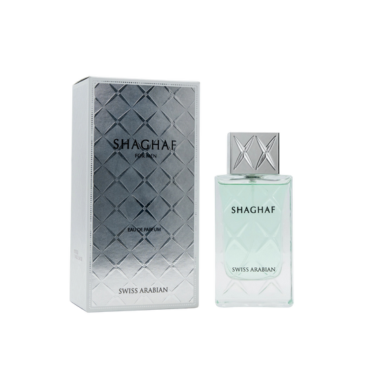 Swiss Arabian Shaghaf Eau De Parfum for Men – 75ml | Sparkling Lemon, Velvet Sea Notes & Radiant Sage Luxury Signature Scent