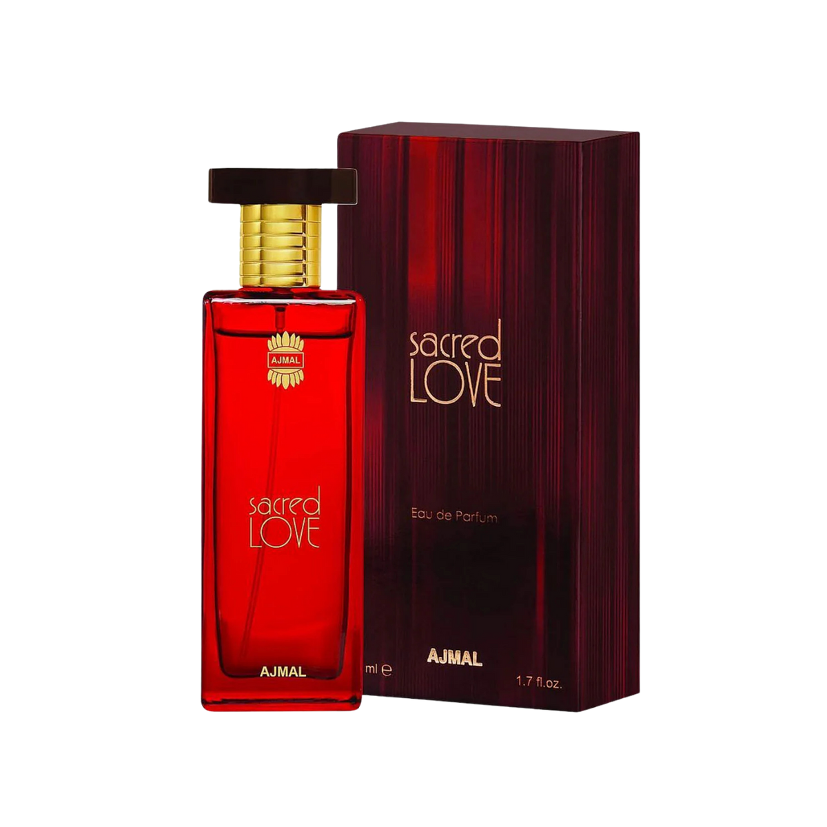 Ajmal Sacred Love Eau De Parfum – 50ml For Women | Premium Luxury Fresh Floral Woody Musk Fragrance | Bright Citrus Citrus, Sweet Peach, Romantic Jasmine, Warm Amber & Creamy Sandalwood Long-Lasting Perfume