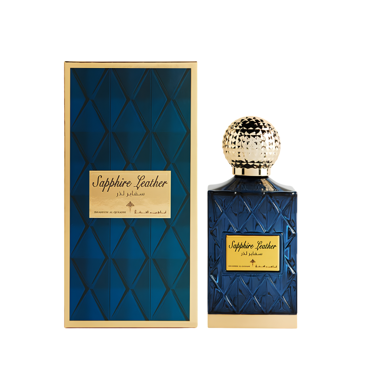 Ibrahim Al Qurashi IBRAQ Perfumes إبراق Sapphire Leather Eau De Parfum – 75ml | Unisex | Sparkling Raspberry, Velvet Sueded Leather & Radiant Rich Amber Luxury Signature Scent