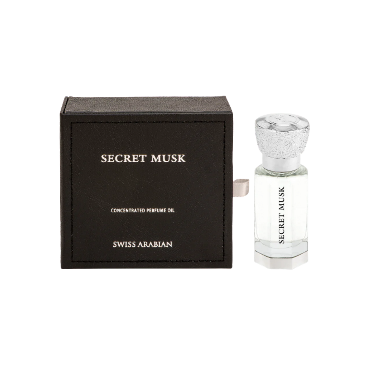 Swiss Arabian Secret Musk Concentrated Perfume Oil – 12ml | for Men & Women | Sparkling Peony, Velvet White Musk & Radiant Golden Amber Luxury Arabian Scent (Alcohol-Free)