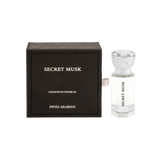 Swiss Arabian Secret Musk Concentrated Perfume Oil – 12ml | for Men & Women | Sparkling Peony, Velvet White Musk & Radiant Golden Amber Luxury Arabian Scent (Alcohol-Free)