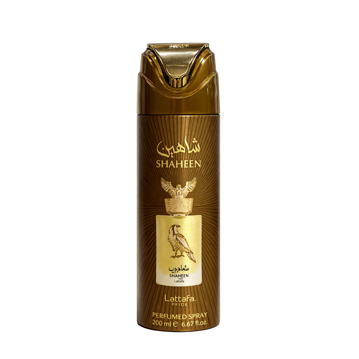 LATTAFA SHAHEEN GOLD BODY SPRAY FOR MEN AND WOMEN 200ML