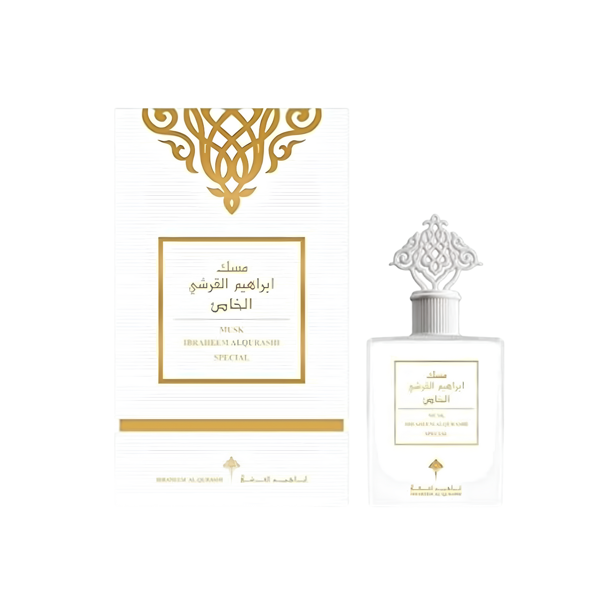 Ibrahim Al Qurashi IBRAQ Perfumes إبراق Special Musk Body Mist – 100ml | Unisex | Sparkling Clean Cottons, Velvet Powdery Florals & Radiant Fresh White Musk Luxury Scent Spray