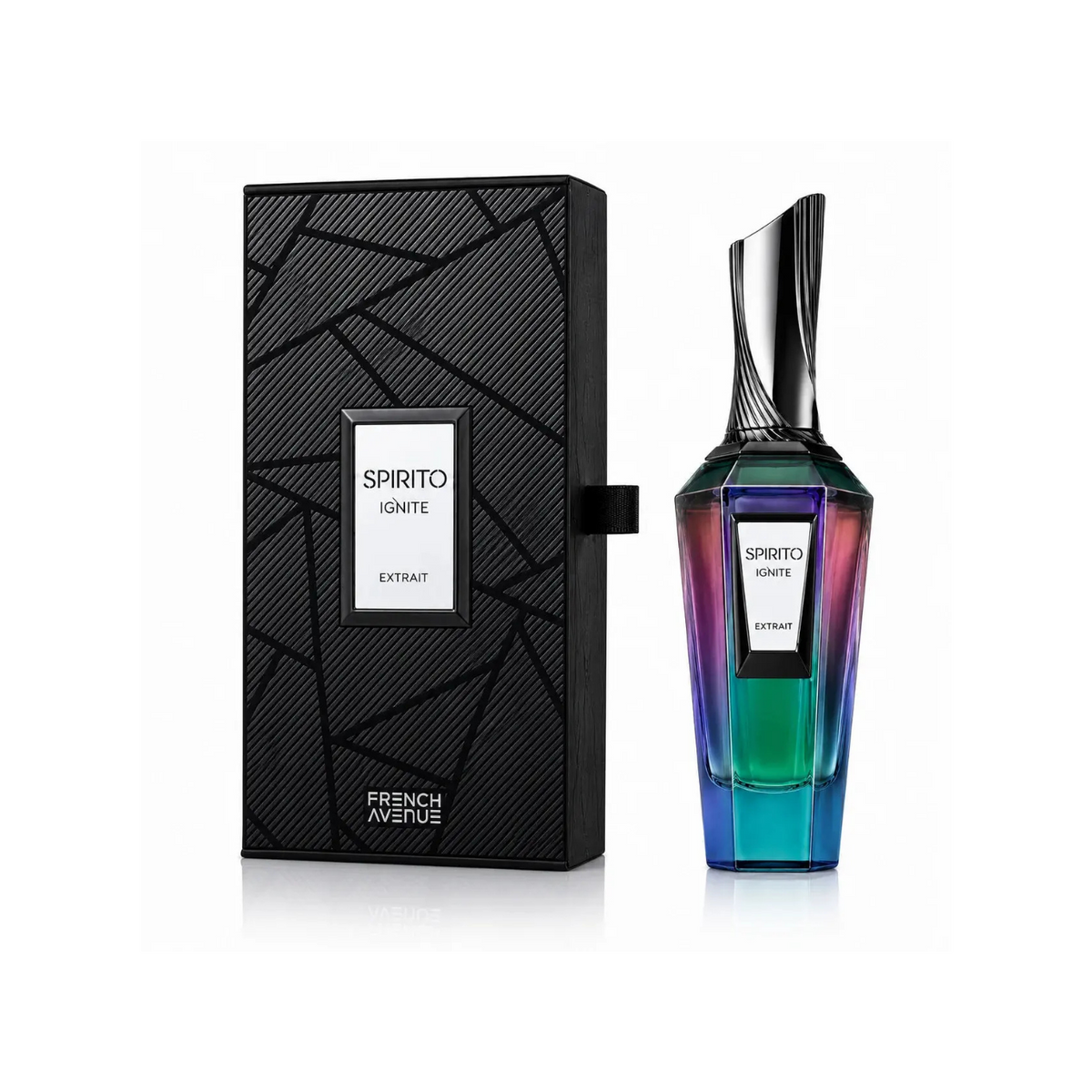 French Avenue Spirito Ignite Eau De Parfum – 100ml | Ultra-Premium Luxury Unisex Floral Woody Musk Fragrance | Aristocratic Iris, Toasted Popcorn, Supple Suede Leather, Crunchy Pink Pepper & Elegant Vetiver Long-Lasting Elite Niche Perfume