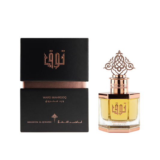Ibrahim Al Qurashi IBRAQ Perfumes إبراق Toq Ward Mahrooq Eau De Parfum – 100ml | Unisex | Sparkling Red Berries, Velvet Burnt Rose & Radiant Rich Oud-Amber Luxury Signature Scent
