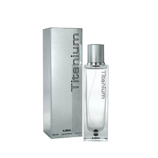 Ajmal Titanium Eau De Parfum – 100ml For Men | Premium Fresh Fruity Spicy Aromatic Fragrance | Bright Citrus, Sweet Peach, Sharp Juniper, Earthy Patchouli & Warm Amber Long-Lasting Perfume