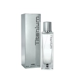 Ajmal Titanium Eau De Parfum – 100ml For Men | Premium Fresh Fruity Spicy Aromatic Fragrance | Bright Citrus, Sweet Peach, Sharp Juniper, Earthy Patchouli & Warm Amber Long-Lasting Perfume