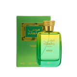 Rasasi Hawas Verde Eau De Parfum – 100ml | Sparkling Bergamot, Aromatic Mint & Mineral Sandalwood Luxury Signature Scent for Men