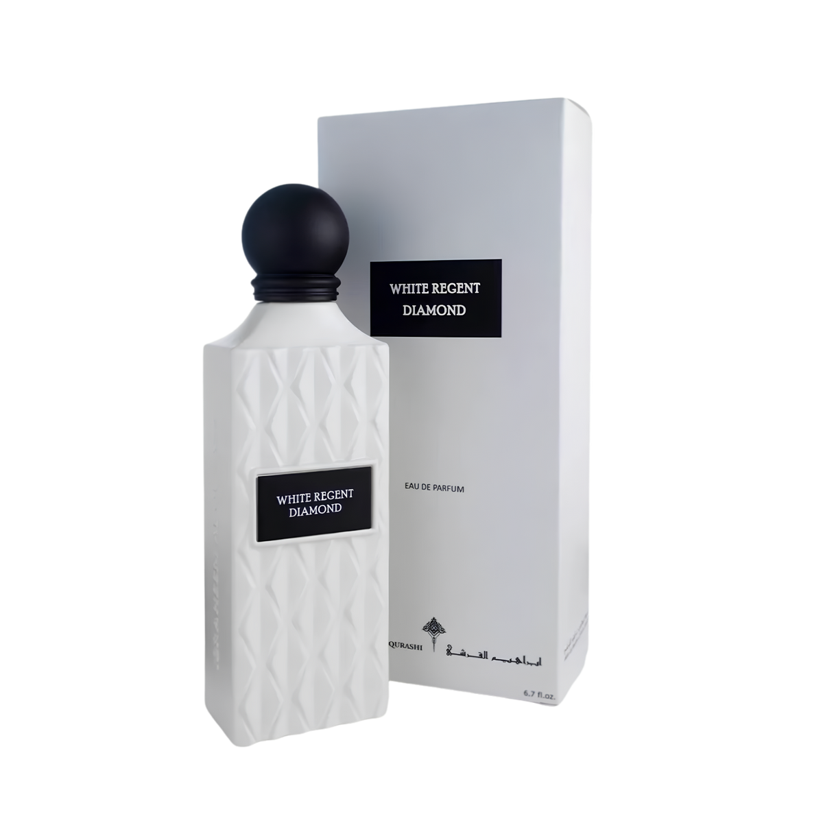 Ibrahim Al Qurashi IBRAQ Perfumes إبراق White Regent Diamond Eau De Parfum – 150ml | Unisex | Sparkling Clean Cottons, Velvet Powdery Florals & Radiant Rich White Musk Luxury Diamond Series Signature Scent