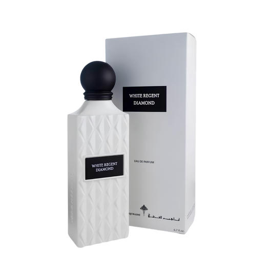 Ibrahim Al Qurashi IBRAQ Perfumes إبراق White Regent Diamond Eau De Parfum – 150ml | Unisex | Sparkling Clean Cottons, Velvet Powdery Florals & Radiant Rich White Musk Luxury Diamond Series Signature Scent