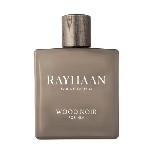 Rayhaan Wood Noir Eau De Parfum – 100ml | Intense Sandalwood, Smoky Incense & Zesty Grapefruit Luxury Signature Scent for Men