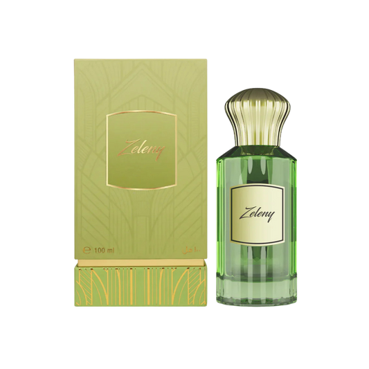 Ahmed Al Maghribi Zeleny Eau De Parfum – 100ml | Premium Unisex Occidental Fragrance | Crisp Green Apple, Juicy Blackcurrant, Elegant White Florals, Warm Patchouli & Clean Musk Long-Lasting Fresh Perfume