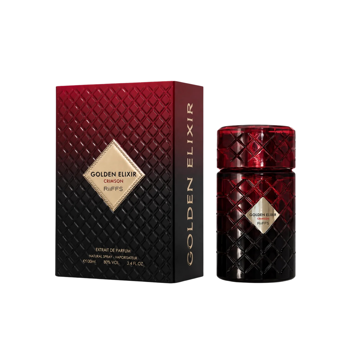 Riiffs Golden Elixir Crimson 100ml Eau De Parfum for Women and Men