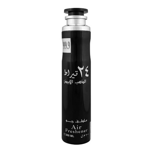 Lattafa 24 Carat White Gold Air Freshener – 300ml – Home & Linen Spray