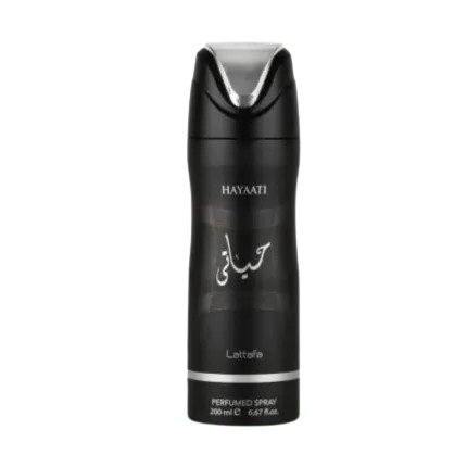 lattafa Hayaati Black Body Spray 200ML for Men & Women